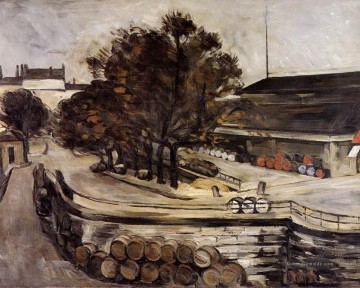 Paul Cézanne Werke - Die Halle aux Vins aus der Rue de Jussieu Paul Cezanne gesehen